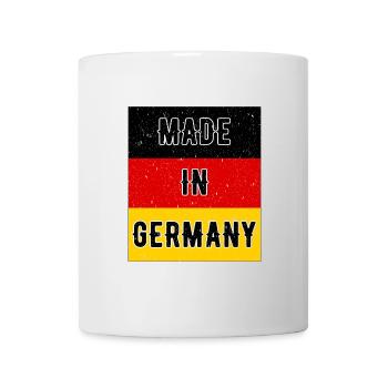 Drapeau Allemand Origine Rétro Vintage - Mug blanc - blanc - Devant