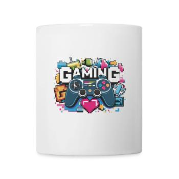 Jeux - Manettes - Mug blanc - blanc - Devant