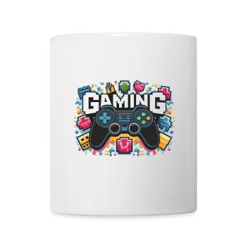 Jeux - Manettes - Mug blanc - blanc - Devant