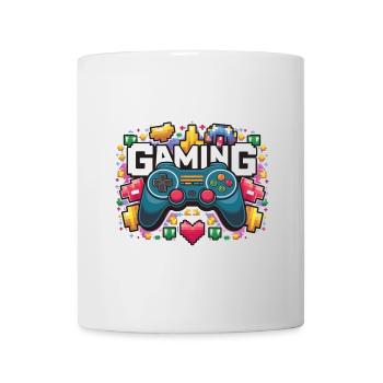 Jeux - Manettes - Mug blanc - blanc - Devant
