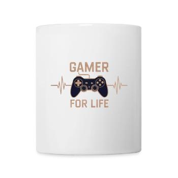Gamer for life - Tasse - Weiß - Vorne
