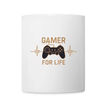 Gamer for life - Tasse - Weiß - Vorne