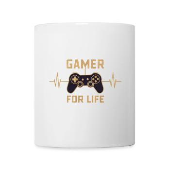 Gamer for life - Tasse - Weiß - Vorne