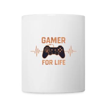 Gamer for life - Tasse - Weiß - Vorne