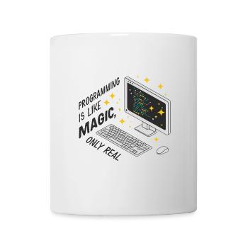 La programmation est comme de la magie, mais réelle. - Mug blanc - blanc - Devant