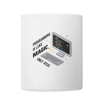 La programmation est comme de la magie, mais réelle. - Mug blanc - blanc - Devant