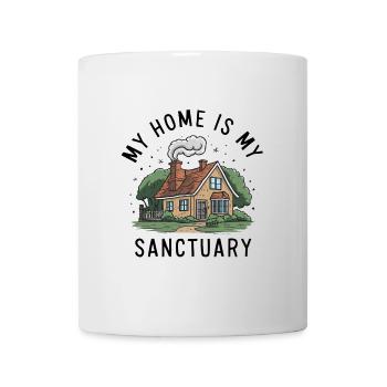 My home is my refuge. - Mug - white - Front