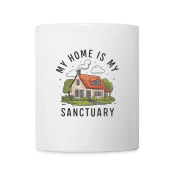 My home is my refuge. - Mug - white - Front
