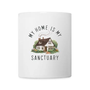 My home is my refuge. - Mug - white - Front