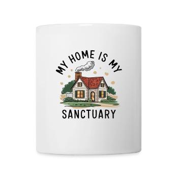 My home is my refuge. - Mug - white - Front