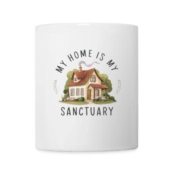 My home is my refuge. - Mug - white - Front