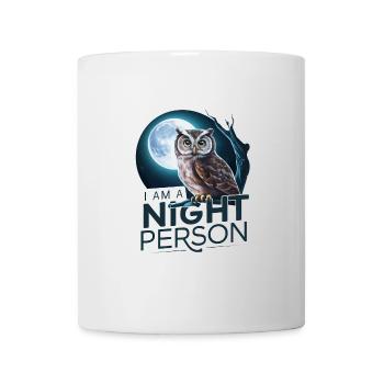 Ich bin ein Nachtmensch. - Tasse - Weiß - Vorne
