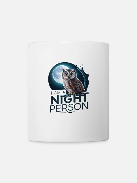 Ich bin ein Nachtmensch. - Tasse - Weiß