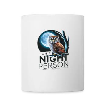 Ich bin ein Nachtmensch. - Tasse - Weiß - Vorne