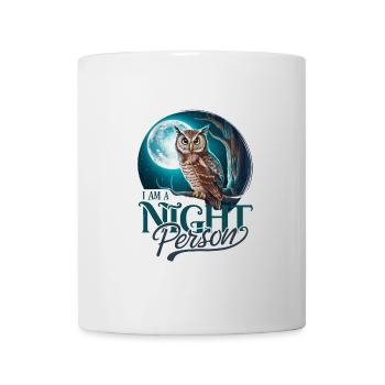 Ich bin ein Nachtmensch. - Tasse - Weiß - Vorne