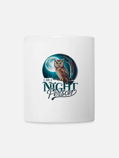 Ich bin ein Nachtmensch. - Tasse - Weiß