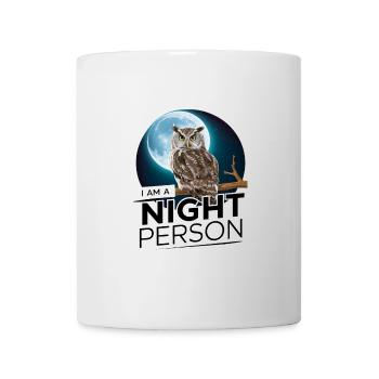 Ich bin ein Nachtmensch. - Tasse - Weiß - Vorne
