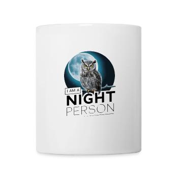 Ich bin ein Nachtmensch. - Tasse - Weiß - Vorne