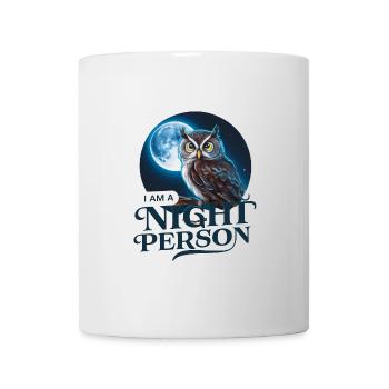 Ich bin ein Nachtmensch. - Tasse - Weiß - Vorne
