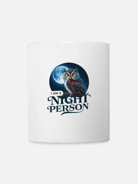 Ich bin ein Nachtmensch. - Tasse - Weiß