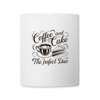 Café et gâteau – le duo parfait. - Mug blanc - blanc - Devant