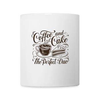 Café et gâteau – le duo parfait. - Mug blanc - blanc - Devant