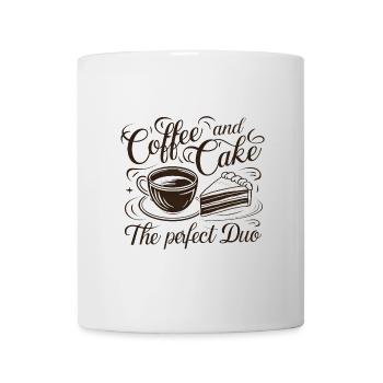 Coffee and cake – the perfect duo. - Mug - white - Front