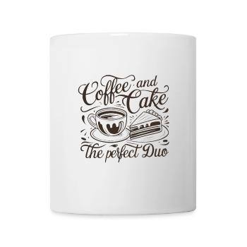 Coffee and cake – the perfect duo. - Mug - white - Front