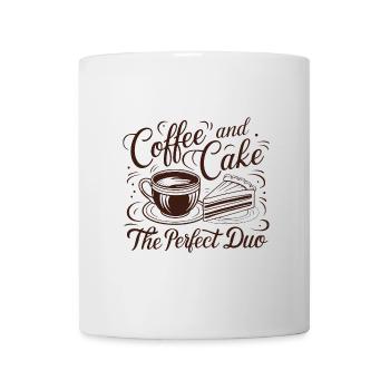 Coffee and cake – the perfect duo. - Mug - white - Front