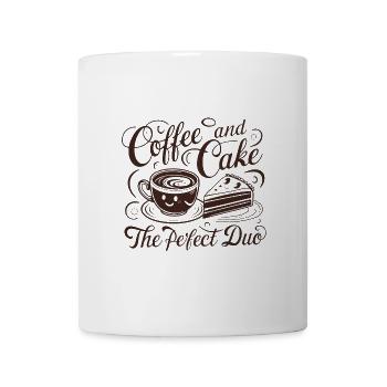 Coffee and cake – the perfect duo. - Mug - white - Front