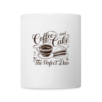 Coffee and cake – the perfect duo. - Mug - white - Front