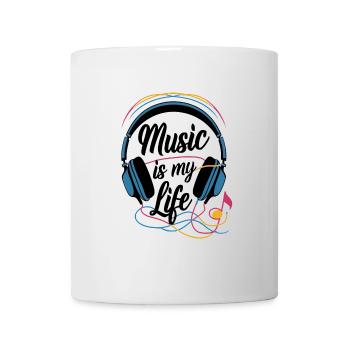 La musique, c’est ma vie - Mug blanc - blanc - Devant
