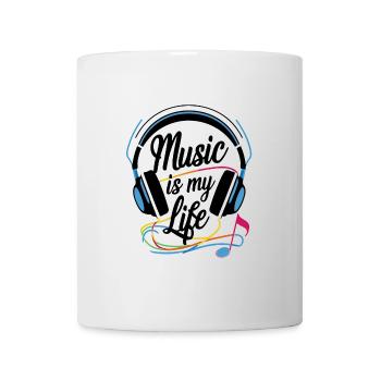 La musique, c’est ma vie - Mug blanc - blanc - Devant