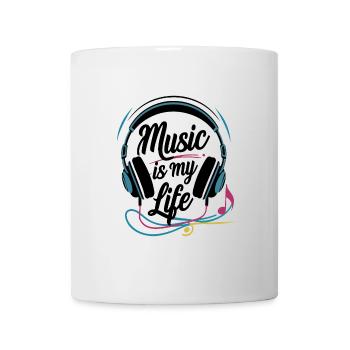 Musik ist mein Leben - Tasse - Weiß - Vorne