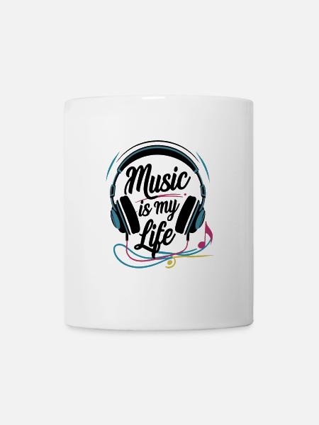 Musik ist mein Leben - Tasse - Weiß