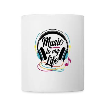 Musik ist mein Leben - Tasse - Weiß - Vorne