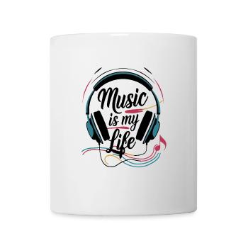 La musique, c’est ma vie - Mug blanc - blanc - Devant