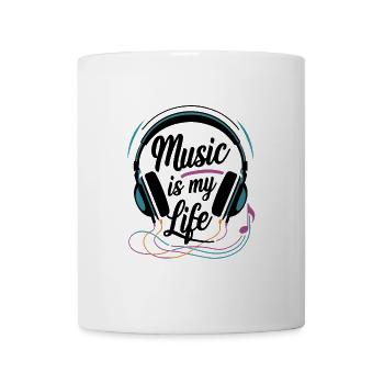 Musik ist mein Leben - Tasse - Weiß - Vorne