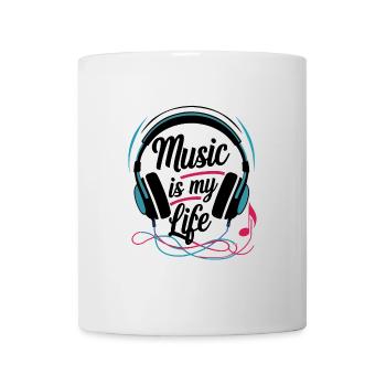 La musique, c’est ma vie - Mug blanc - blanc - Devant