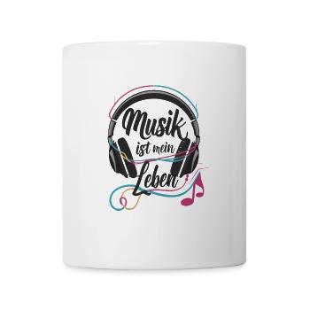 Musik ist mein Leben - Tasse - Weiß - Vorne