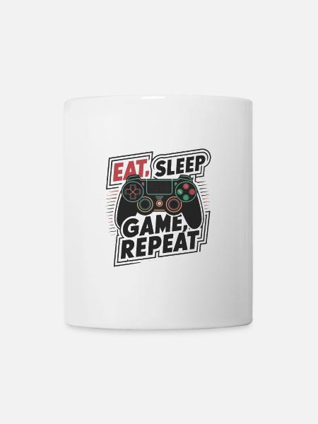Eat, Sleep, Game, Repeat - Tasse - Weiß