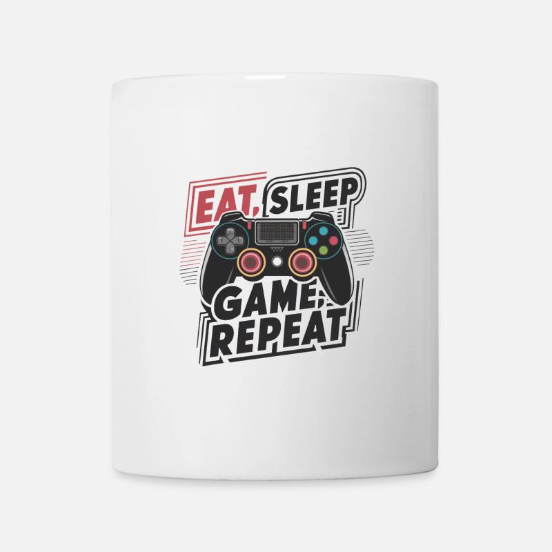 Eat, Sleep, Game, Repeat - Tasse - Weiß