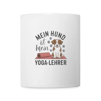 Mein Hund ist mein Yoga-Lehrer - Tasse - Weiß - Vorne