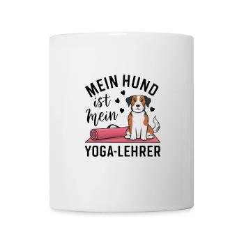 Mein Hund ist mein Yoga-Lehrer - Tasse - Weiß - Vorne