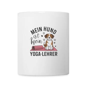 Mein Hund ist mein Yoga-Lehrer - Tasse - Weiß - Vorne