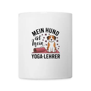 Mein Hund ist mein Yoga-Lehrer - Tasse - Weiß - Vorne