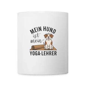 Mein Hund ist mein Yoga-Lehrer - Tasse - Weiß - Vorne