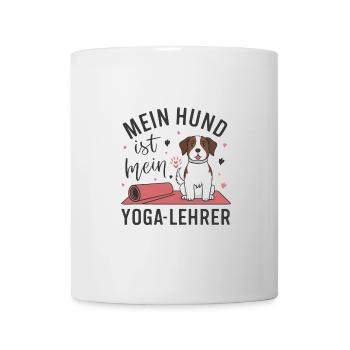 Mein Hund ist mein Yoga-Lehrer - Tasse - Weiß - Vorne