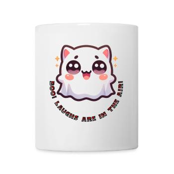 Hou! Les rires sont dans l’air ! Doux fantôme - Mug blanc - blanc - Devant