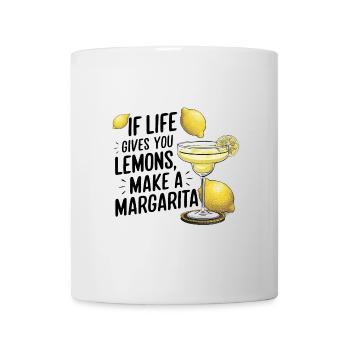 Quand la vie vous donne des citrons, faites de la margarita - Mug blanc - blanc - Devant